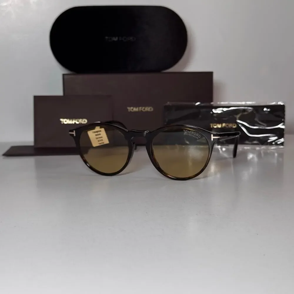 Tom Ford Aurele FT0904 52N Dark Havana Photochromic Sunglasses Men woman unisex